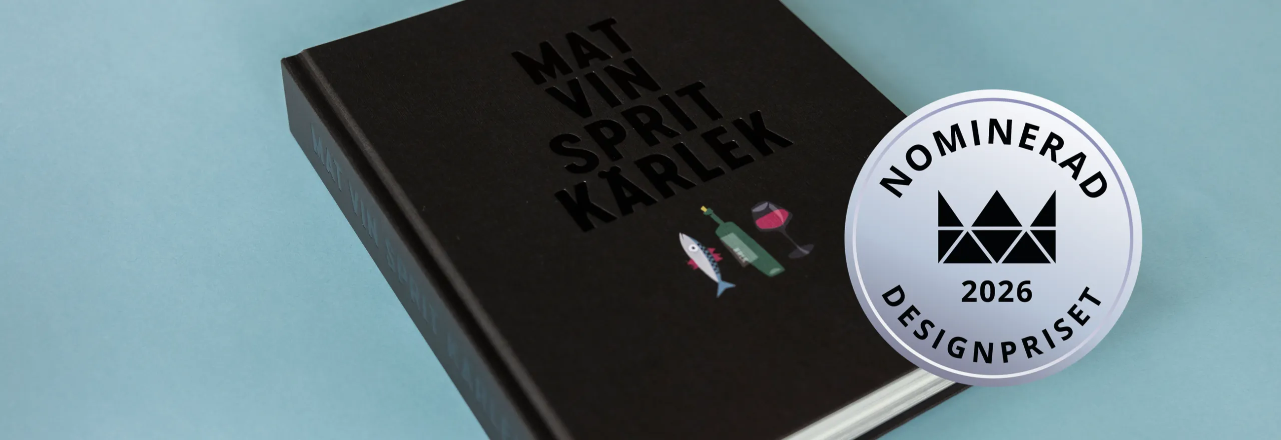 Indigo-boken MAT VIN SPRIT KÄRLEK nominerad till Svenska Designpriset.